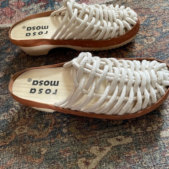 ROSA MOSA clogs with rope / plastic soles. Size 40/ 9 - Picture 6 of 8